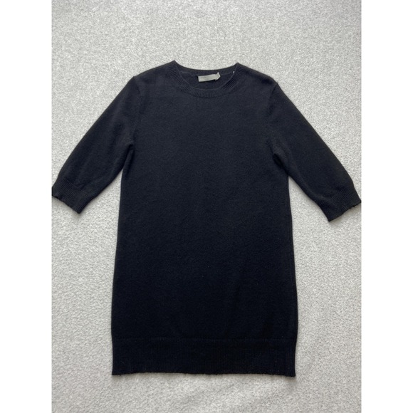Vince Sweater Womens XS Black 100% Cashmere Crewneck Pullover Soft‎ Knit Classic - Picture 4 of 14